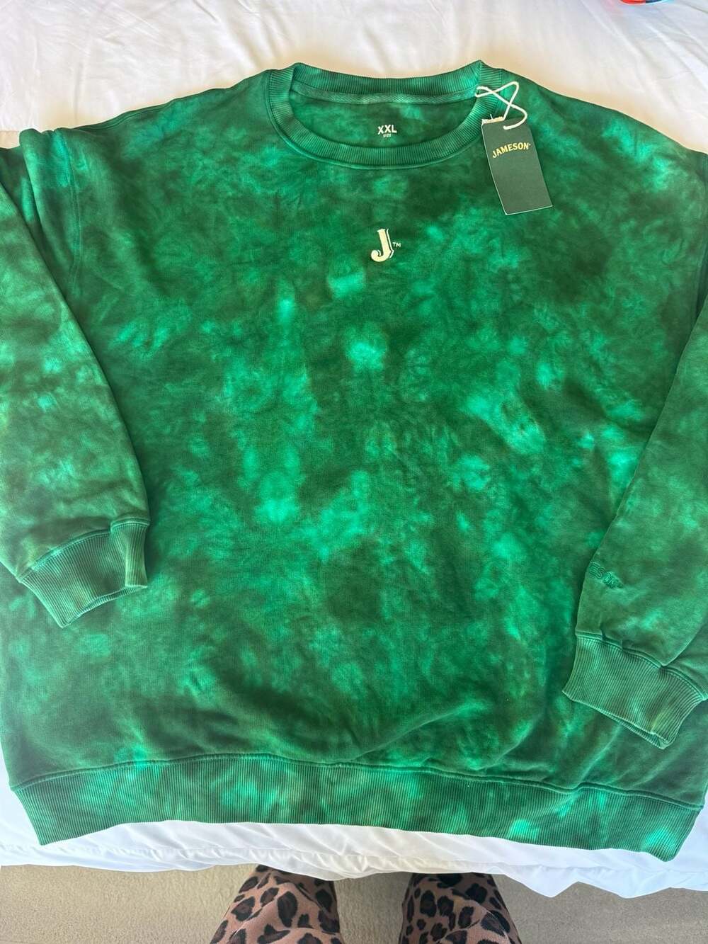 Jameson Green Tie Dye Crewneck Sweatshirt XXL